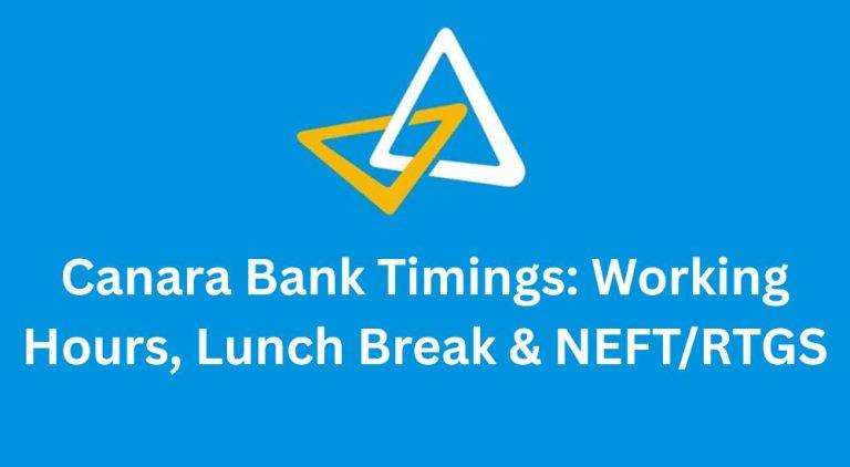 Canara Bank Timings