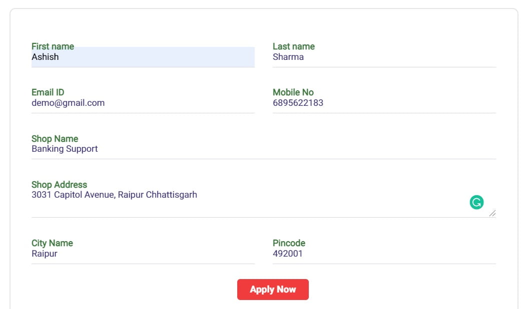 Fino Bank Merchant Registration