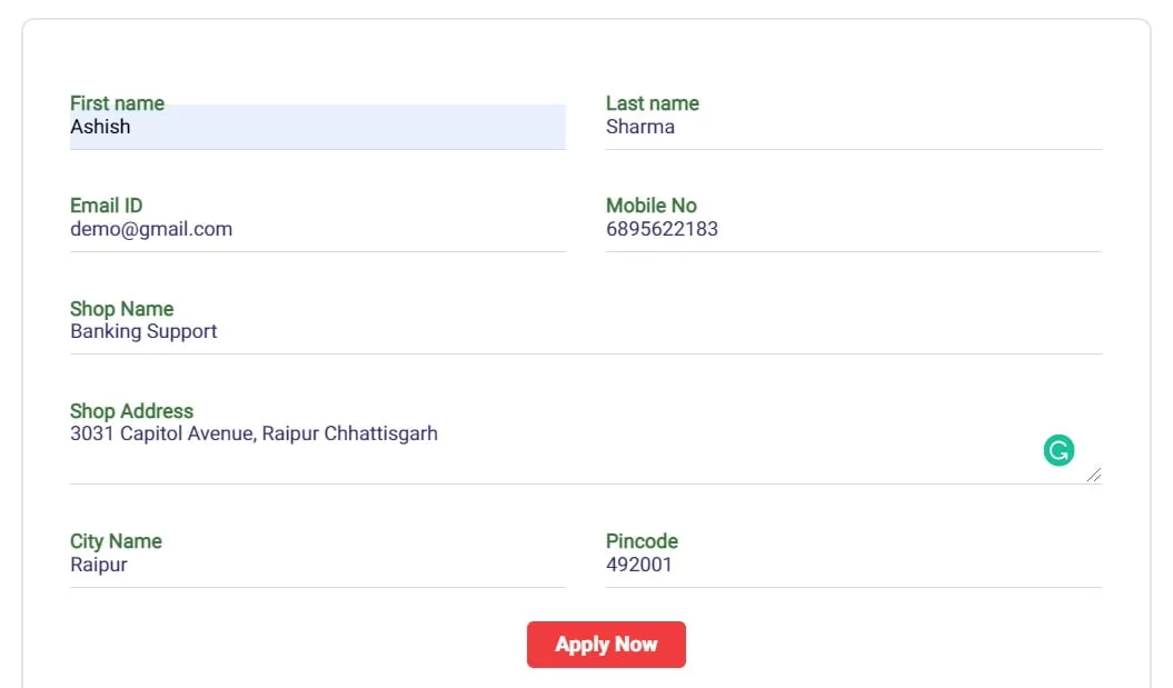 Fino Bank Merchant Registration